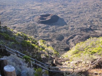 La descente sur l'enclos Fouqué - Réunion 
