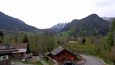 Sur la route ente Crolles et Chamonix