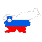 Carte-drapeau de la Slovénie