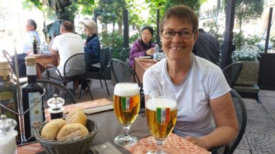 Déjeuner sur une terrasse de Bellagio