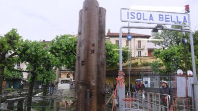 L'embarcadère d'Isola Bella (îles Borromées)