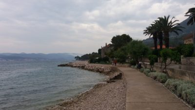 Le bord de mer d'Orebic - Croatie