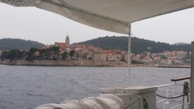 Arrivée à Korcula - Croatie