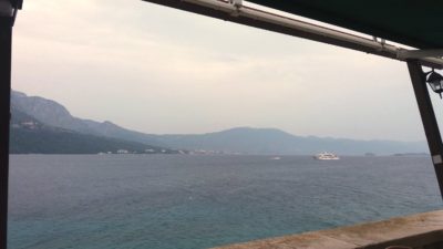 Vue sur la mer depuis Korcula - Croatie