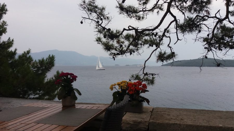 Vue sur la mer depuis Korcula - Croatie