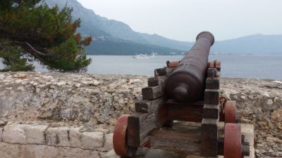 Les canons de la forteresse de Korcula - Croatie