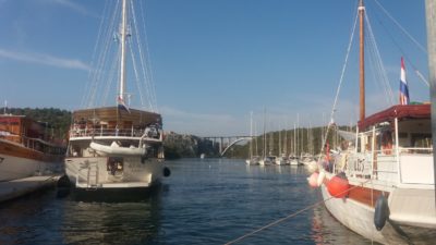 Le port de Skradin - Croatie