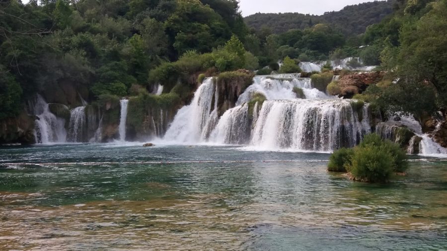 chutes d'eau dans le parc de Krka - Croatie