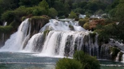 chutes d'eau dans le parc de Krka - Croatie