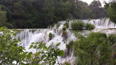 chutes d'eau dans le parc de Krka - Croatie