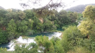 chutes d'eau dans le parc de Krka - Croatie