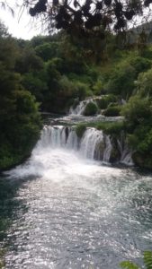 chutes d'eau dans le parc de Krka - Croatie