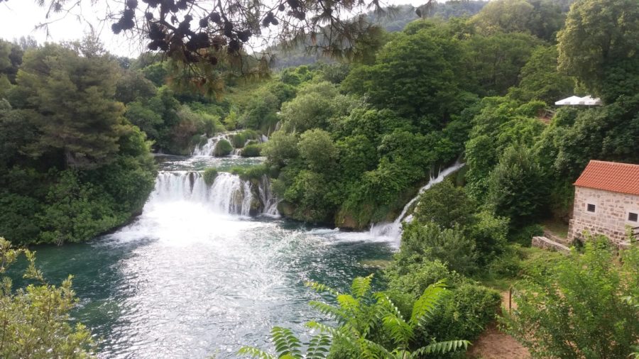 chutes d'eau dans le parc de Krka - Croatie