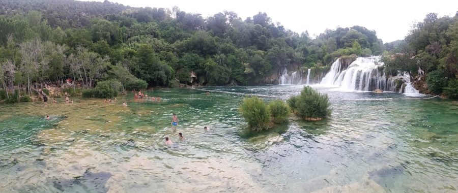 La piscine naturelle du parc de Krka - Croatie