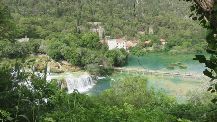 Les cascades et la piscine naturelle du parc de Krka - Croatie