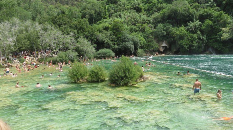 La piscine naturelle du parc de Krka - Croatie