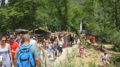 La foule au parc de Krka - Croatie