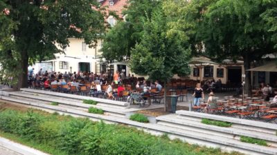Promenade le long du canal de Ljubljana - Slovénie