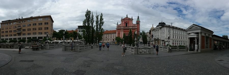 Panorama du centre ville de Ljubljana - Slovénie