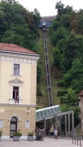 Le funiculaire du château de Ljubljana - Slovénie