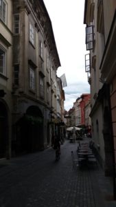 Dans les ruelles pavées de la vieille ville - Ljubljana