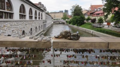 Le pont des Bouchers ou pont des amoureux - Ljubljana