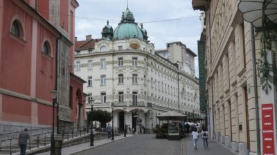 Les beaux immeubles du centre ville de Ljubljana