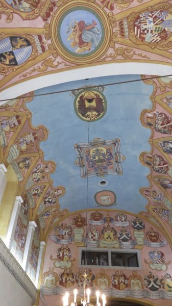 Le plafond de la chapelle St Georges du château de Ljubljana