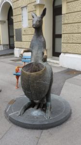 Statue de kangourou - Lubljana
