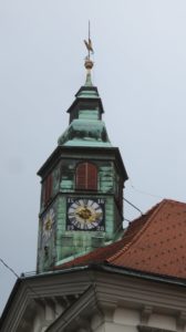La tour de l'hôtel de ville de Ljubljana - Slovénie
