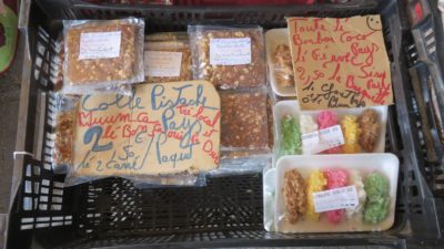 friandises locales au marché de Cilaos