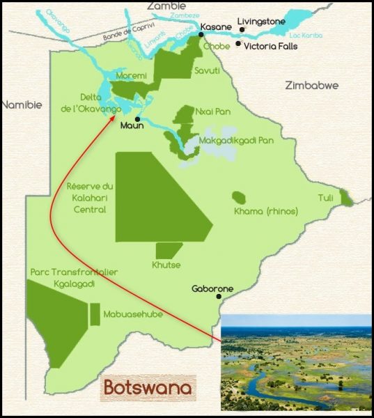 Delta de l'Okavango - Botswana
