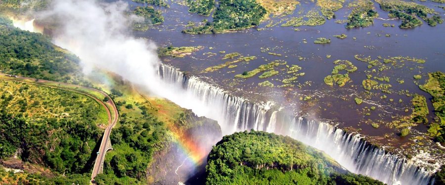 Les chutes Victoria (Zimbabwe)