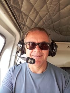 Départ pour le survol des chutes Victoria - Zimbabwe