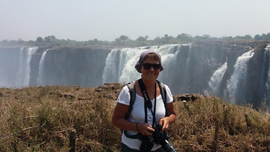 Devant les Victoria Falls - Zimbabwe