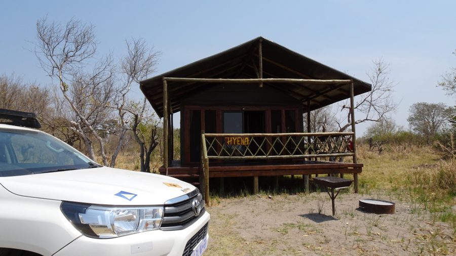 La tente Hyena au campsite de Third Bridge - Botswana