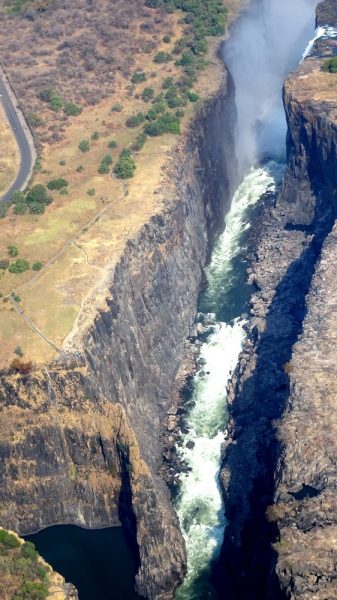 Survol des Victoria Falls en hélicoptère - Zimbabwe