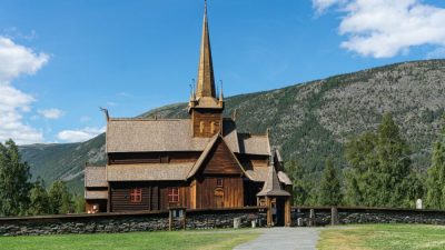 Eglise en bois debout de Lom - Norvège