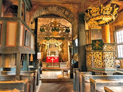 Eglise en bois debout de Lom - Norvège