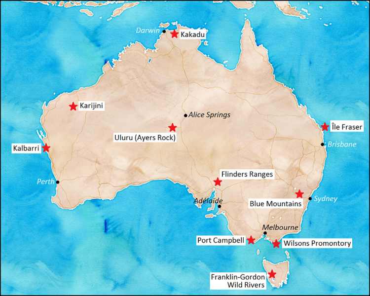Les 10 plus beaux parcs nationaux d'Australie