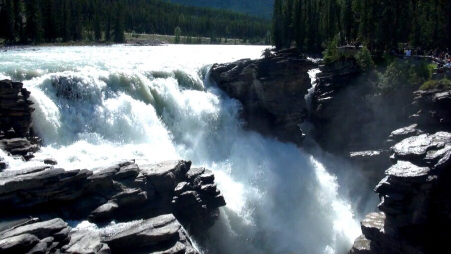 Chutes d'Athabasca -  La route des Glaciers - Rocheuses canadiennes