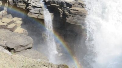 Chutes d'Athabasca -  La route des Glaciers - Rocheuses canadiennes