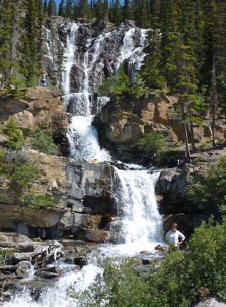 chutes de Tangle - La route des Glaciers - Rocheuses canadiennes 