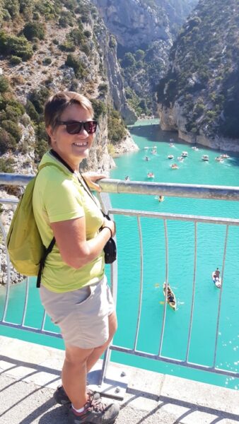 L'arrivée des Gorges du Verdon depuis le pont du Galetas