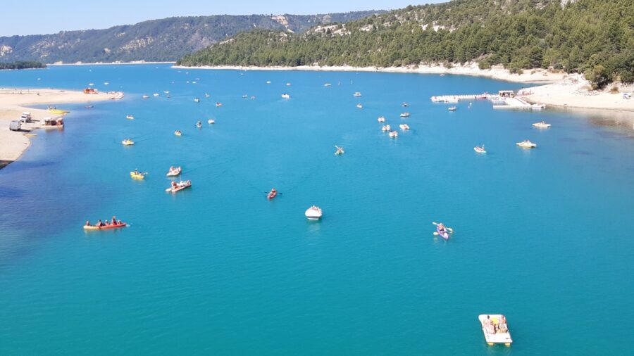 Le lac de Sainte-Croix depuis le pont du Galetas