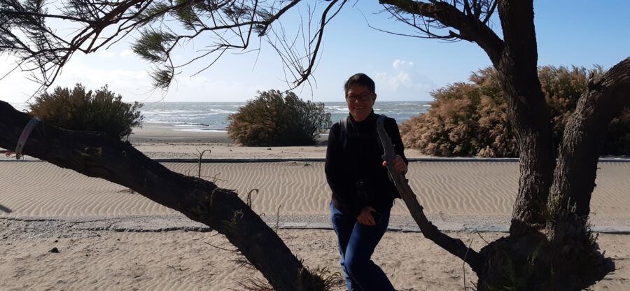 Sur la plage de Balneario El Condor - Argentine