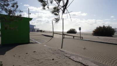 la plage de Balneario El Condor - Argentine